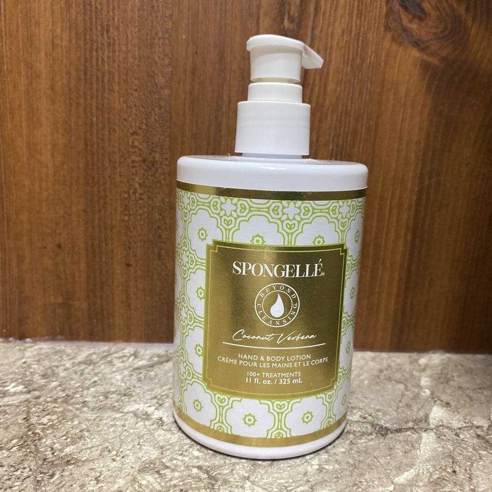 Spongelle COCONUT VERBENA Bath Body‎ Hand Lotion Cream 11 Oz New